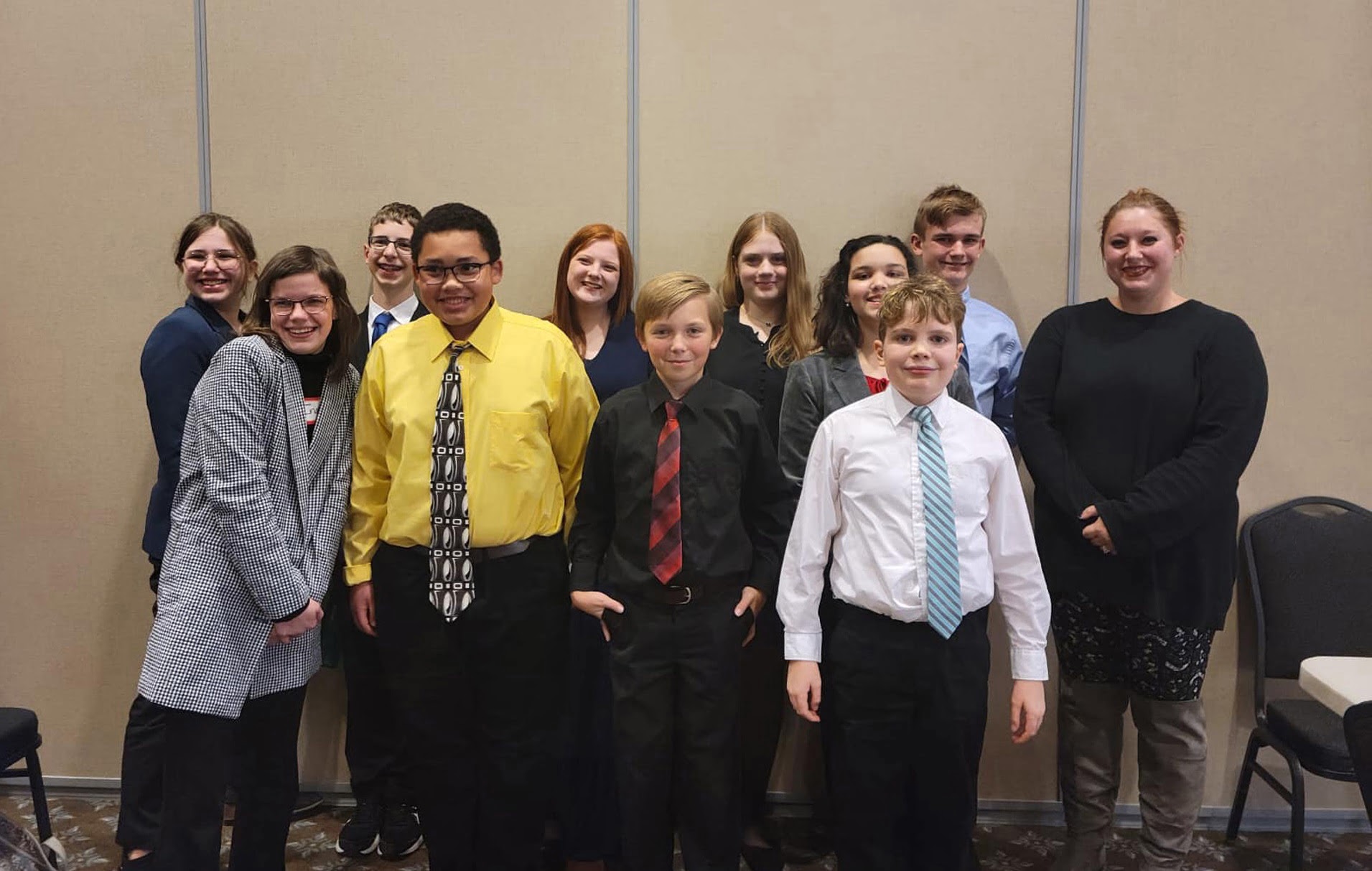 group of students that participated in mock trial
